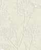 Silhouette Flowers White/Cream Riviera Maison Wallpaper by Eijffinger