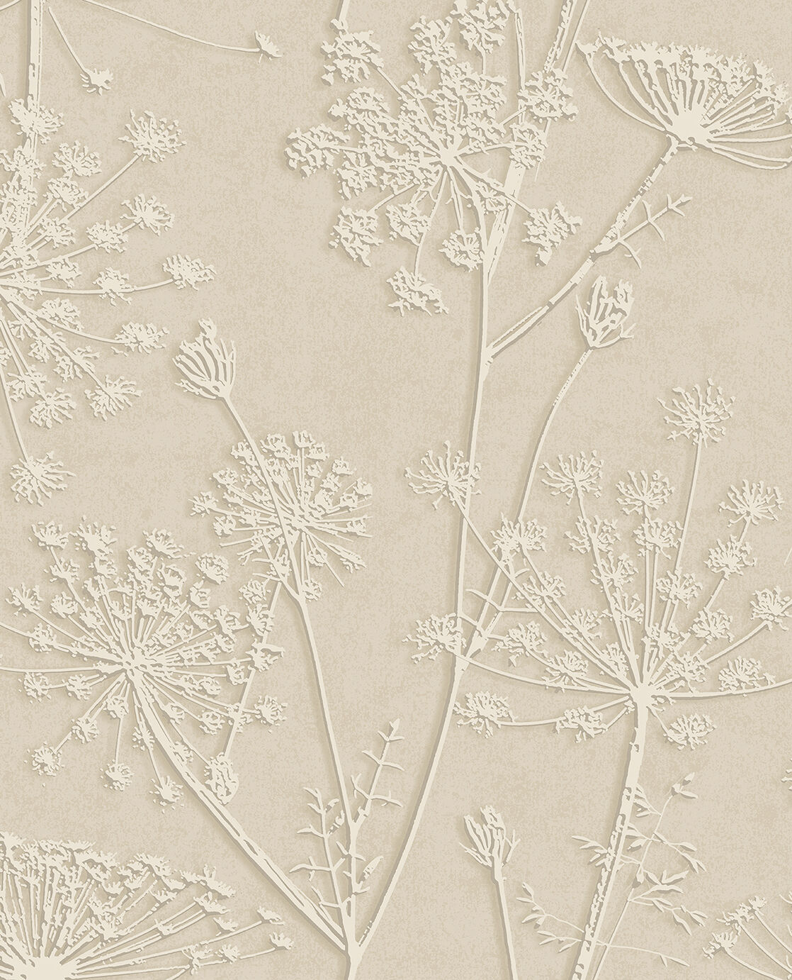 350512 Silhouette Flowers Beige/Sand Wallpaper by Eijffinger