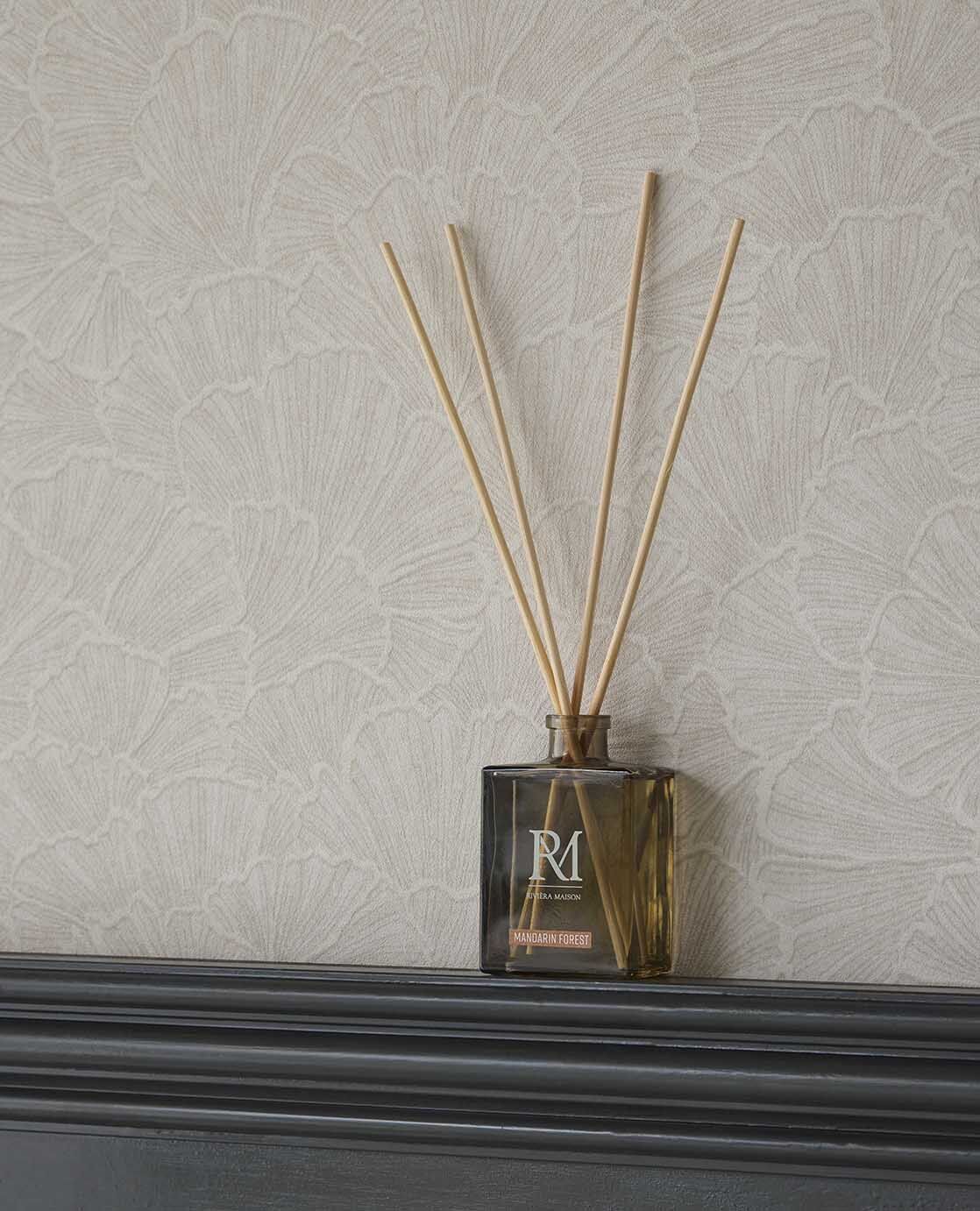 350520 Ginkgo White/Cream Wallpaper by Eijffinger