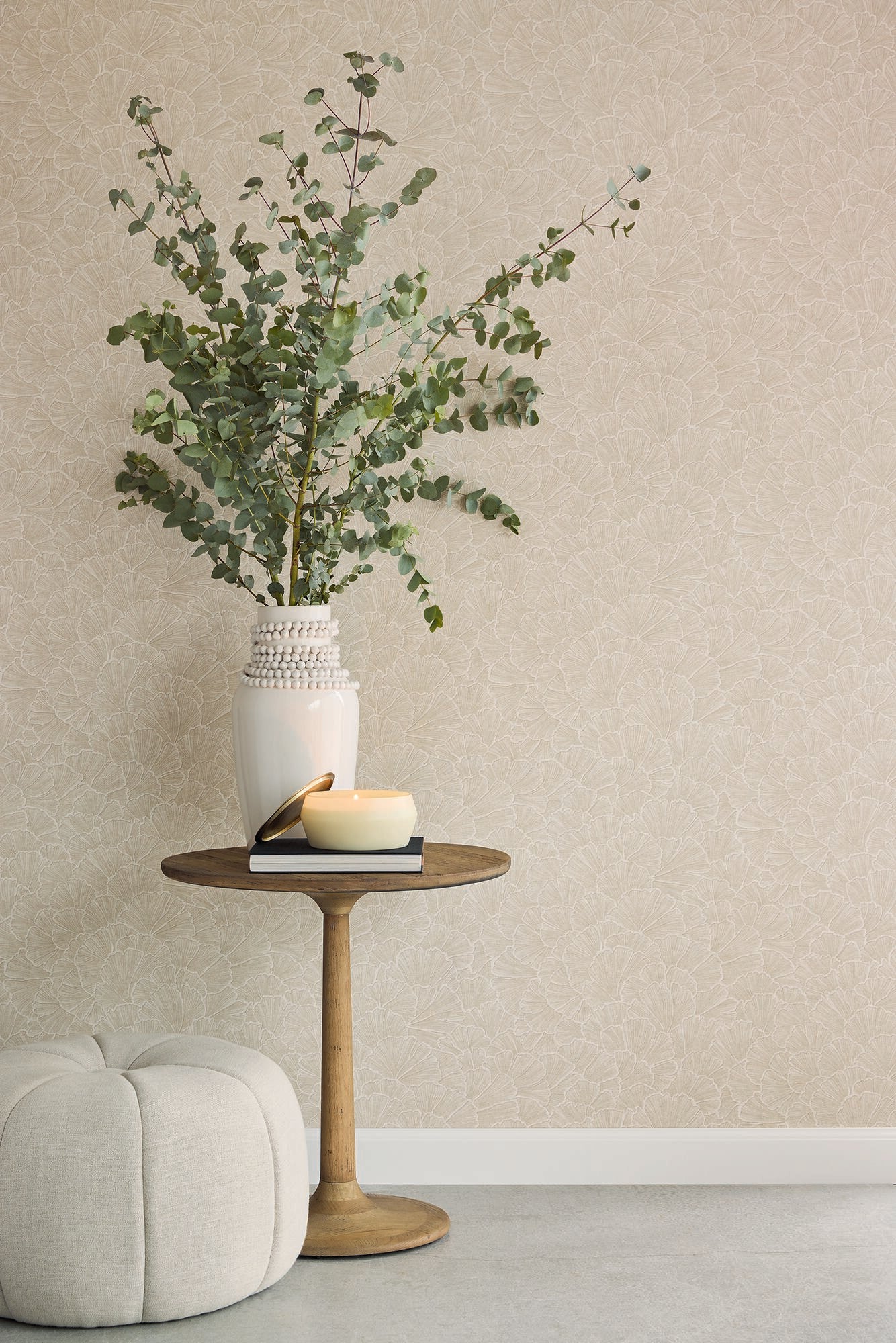 350521 Ginkgo Beige/Sand Wallpaper by Eijffinger