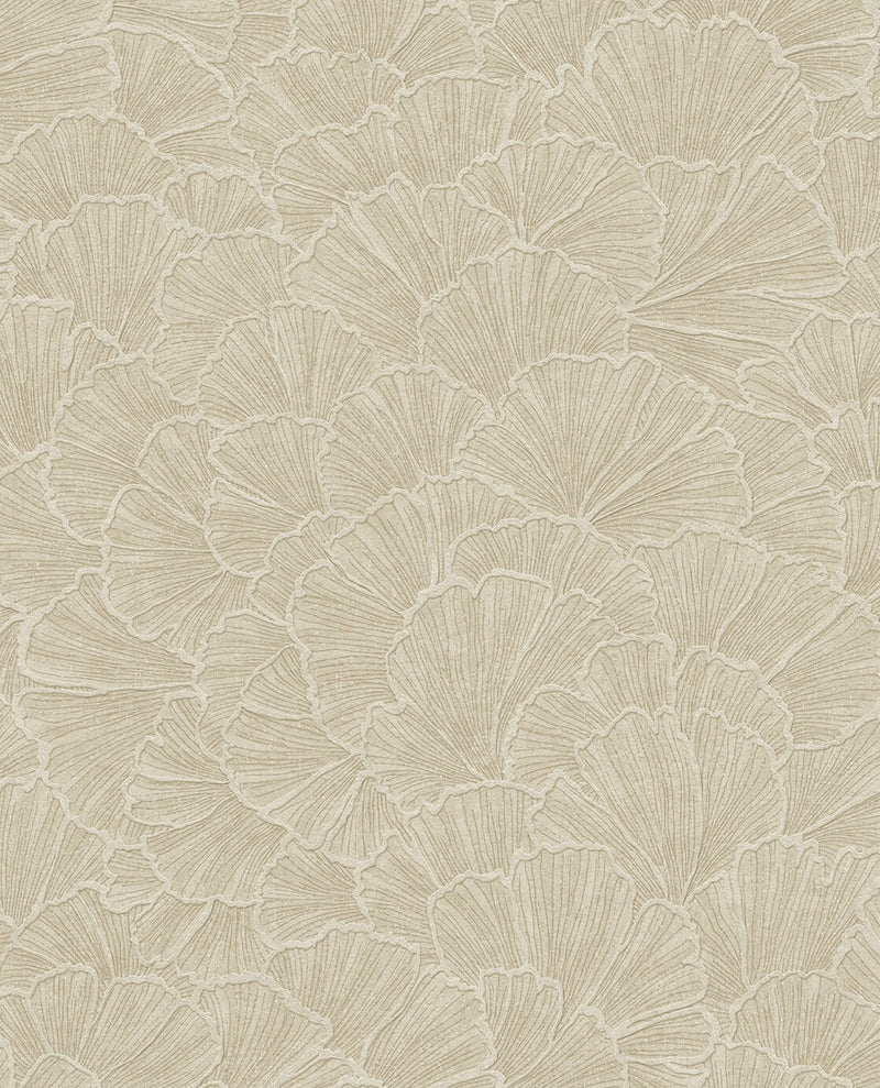 350522 Ginkgo Beige/Natural Wallpaper by Eijffinger