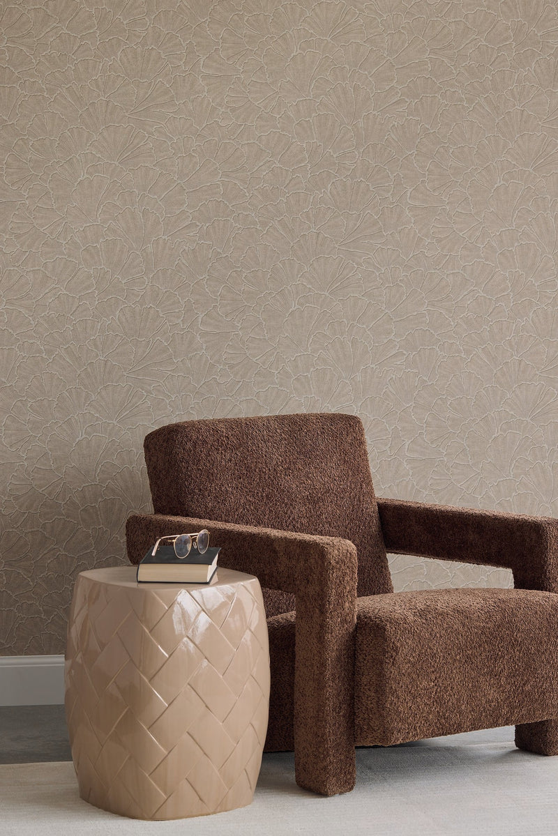 350524 Ginkgo Natural Wallpaper by Eijffinger