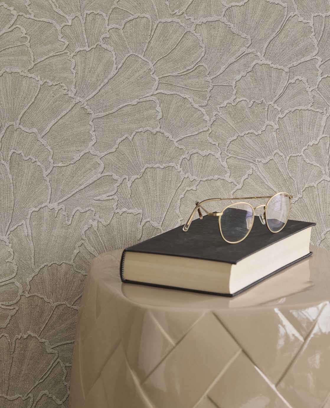 350524 Ginkgo Natural Wallpaper by Eijffinger
