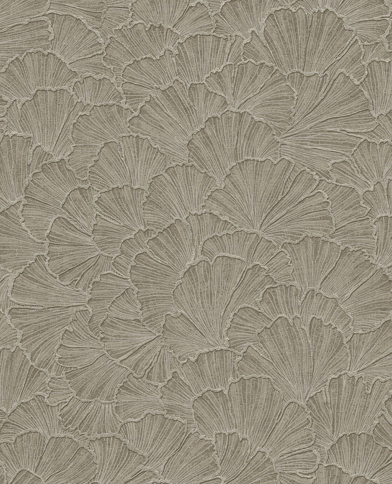 350525 Ginkgo Brown/Taupe Wallpaper by Eijffinger