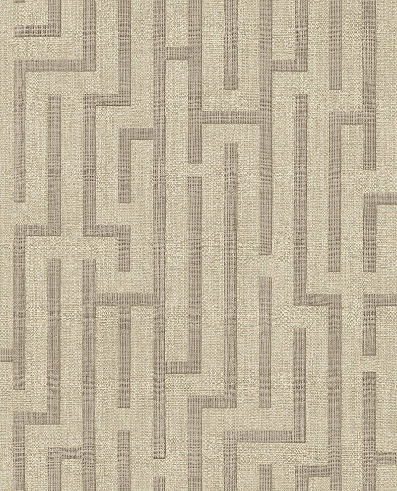 350533 Linen Trellis Beige/Taupe Wallpaper by Eijffinger