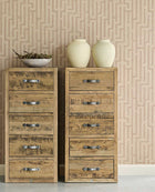 350534 Linen Trellis Pink/Terracotta Wallpaper by Eijffinger