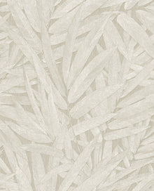 350540 Structured Leaves White/Cream Wallpaper by Eijffinger