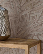 350542 Structured Leaves Brown/Taupe Wallpaper by Eijffinger