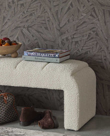 350544 Structured Leaves Brown Wallpaper by Eijffinger