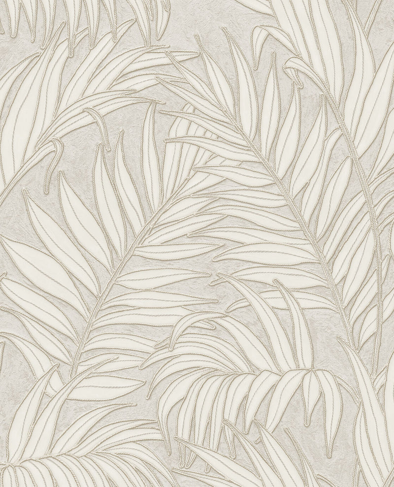 350551 Stringed Leaves Natural Wallpaper by Eijffinger
