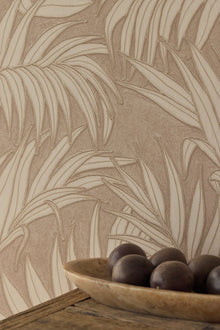 350553 Stringed Leaves Beige/Sand Wallpaper by Eijffinger