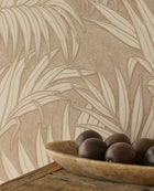 350553 Stringed Leaves Beige/Sand Wallpaper by Eijffinger