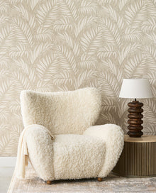 350554 Stringed Leaves Brown/Taupe Wallpaper by Eijffinger