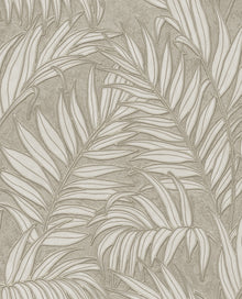 350554 Stringed Leaves Brown/Taupe Wallpaper by Eijffinger