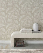 350555 Stringed Leaves Green Wallpaper by Eijffinger