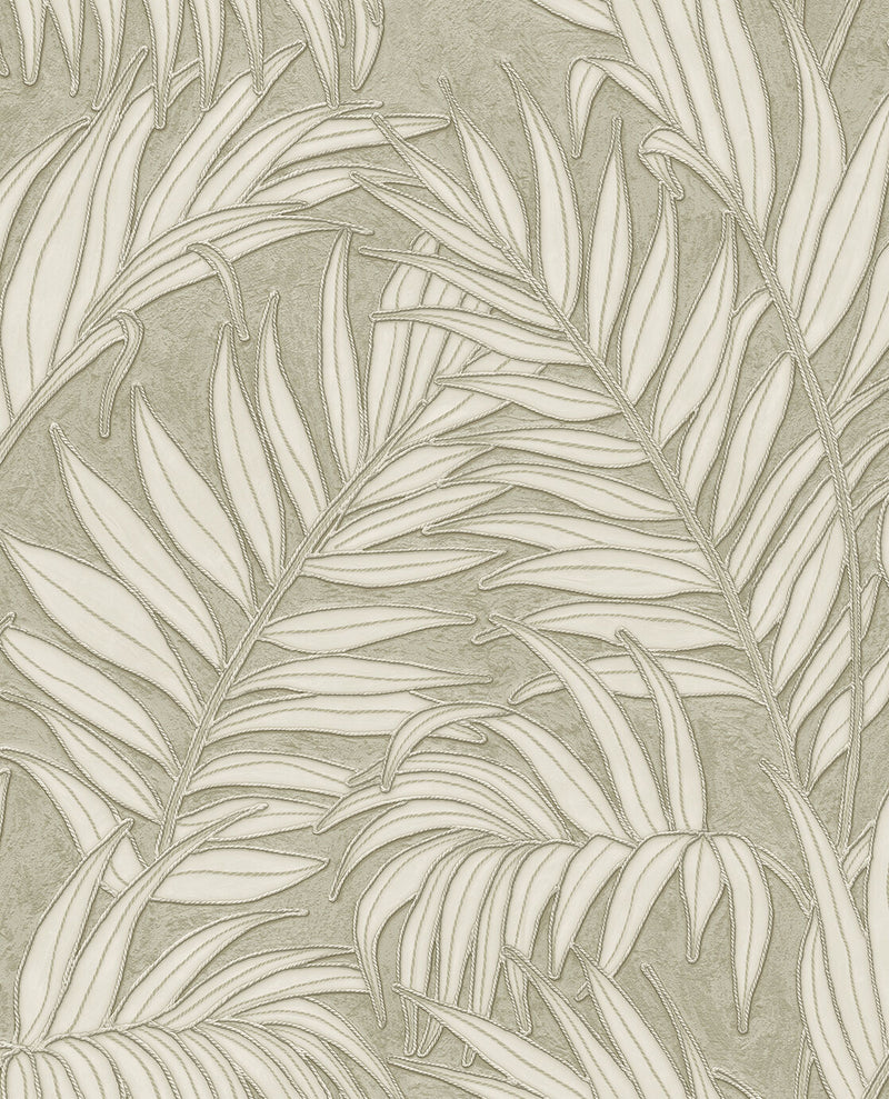 350555 Stringed Leaves Green Wallpaper by Eijffinger