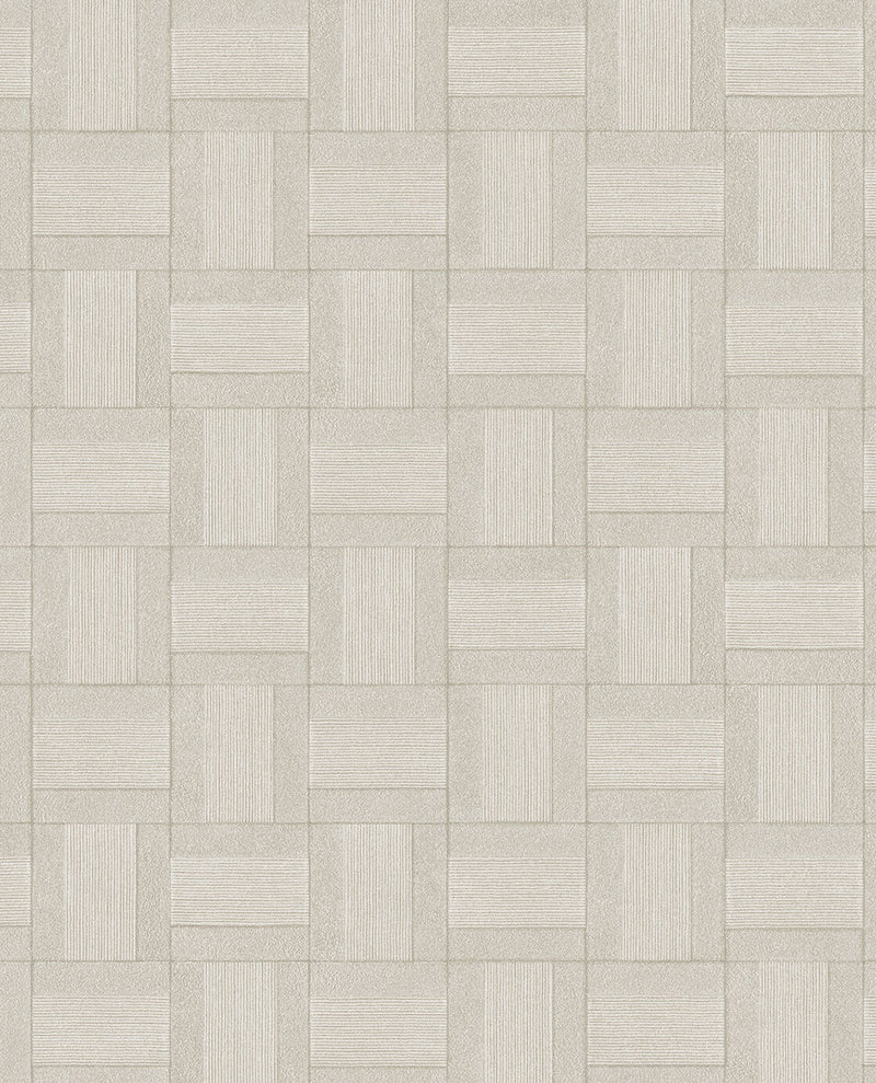 350561 Squares Natural Wallpaper by Eijffinger