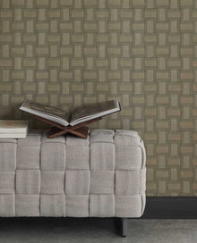 350564 Squares Green Wallpaper by Eijffinger