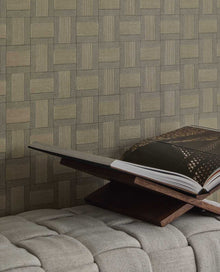 350564 Squares Green Wallpaper by Eijffinger