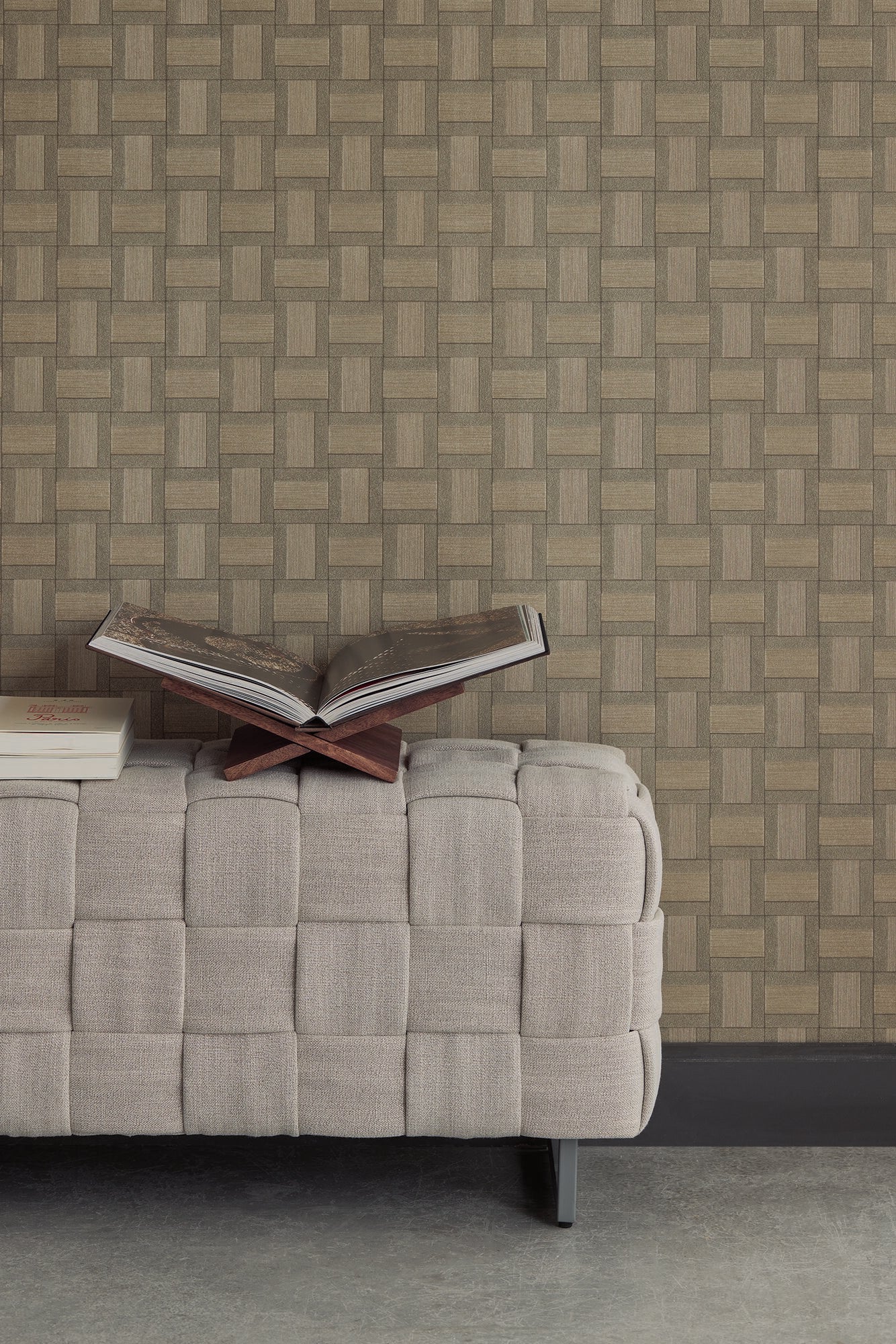 350564 Squares Green Wallpaper by Eijffinger