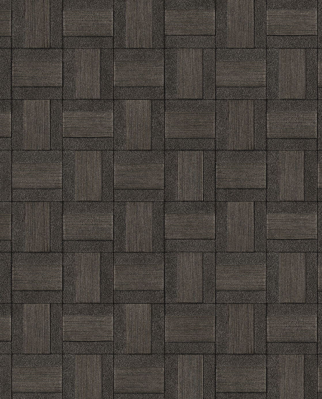 350566 Squares Brown/Taupe Wallpaper by Eijffinger