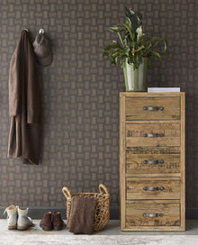 350566 Squares Brown/Taupe Wallpaper by Eijffinger