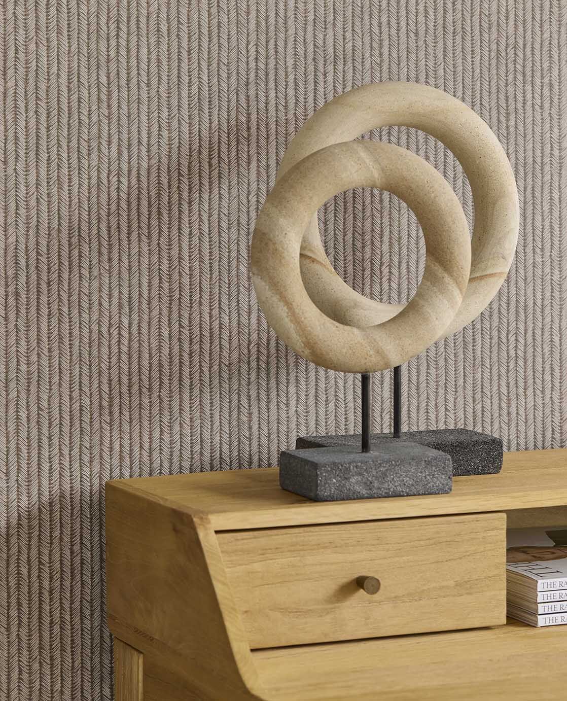 350575 Corduroy Rib Brown/Taupe Wallpaper by Eijffinger
