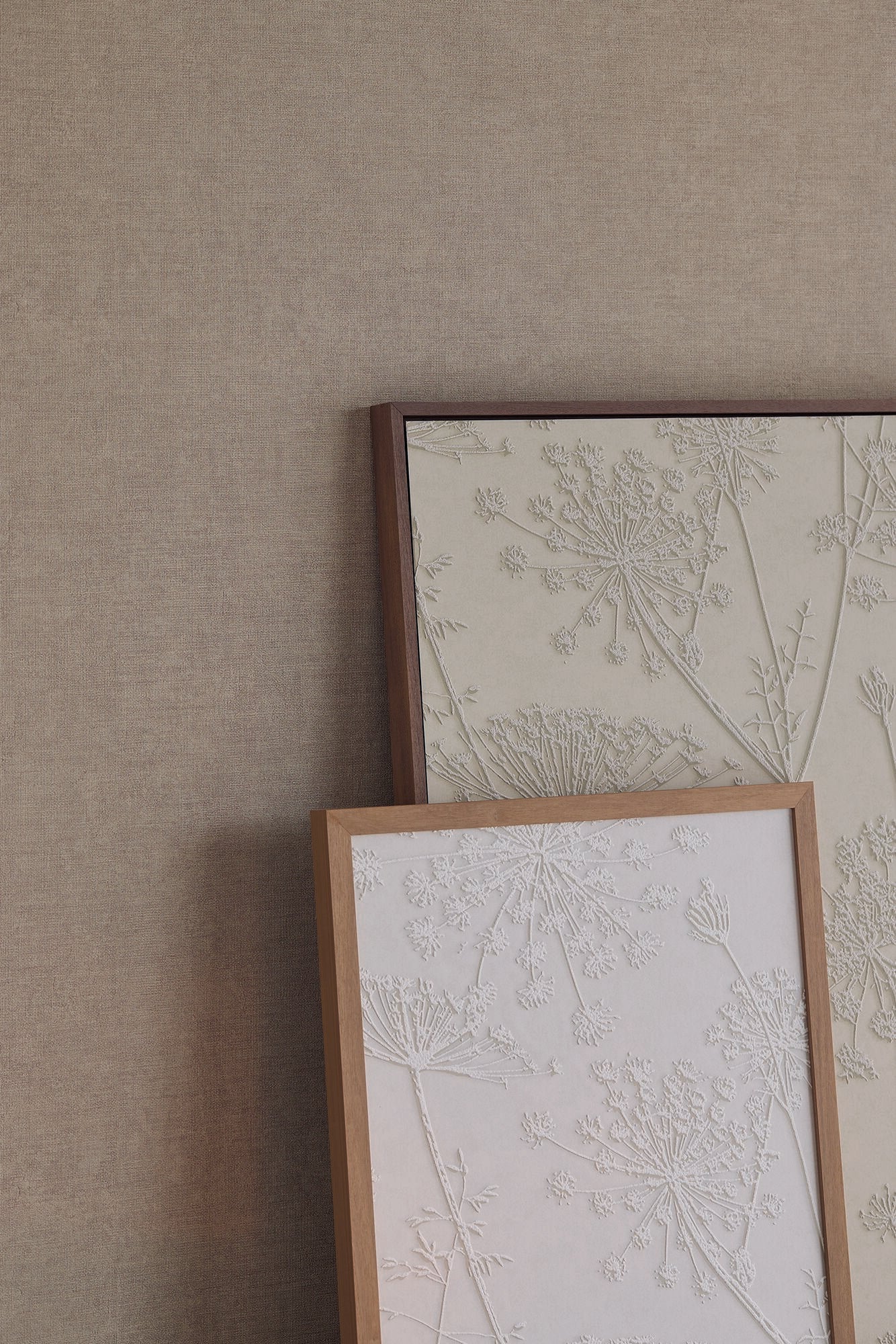 350510 Silhouette Flowers Silver Grey Wallpaper by Eijffinger