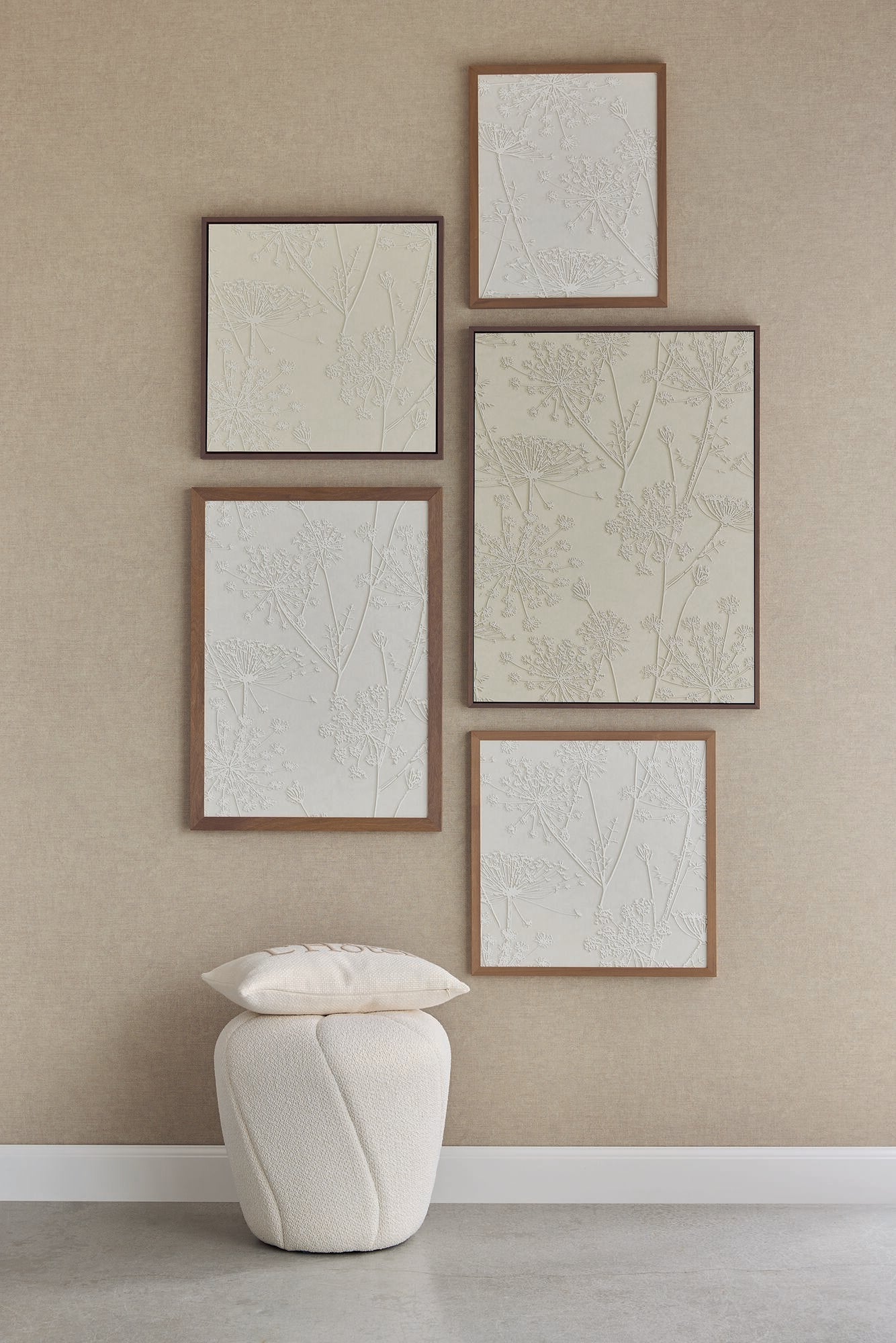 350586 Belgian Linen Brown/Taupe Wallpaper by Eijffinger
