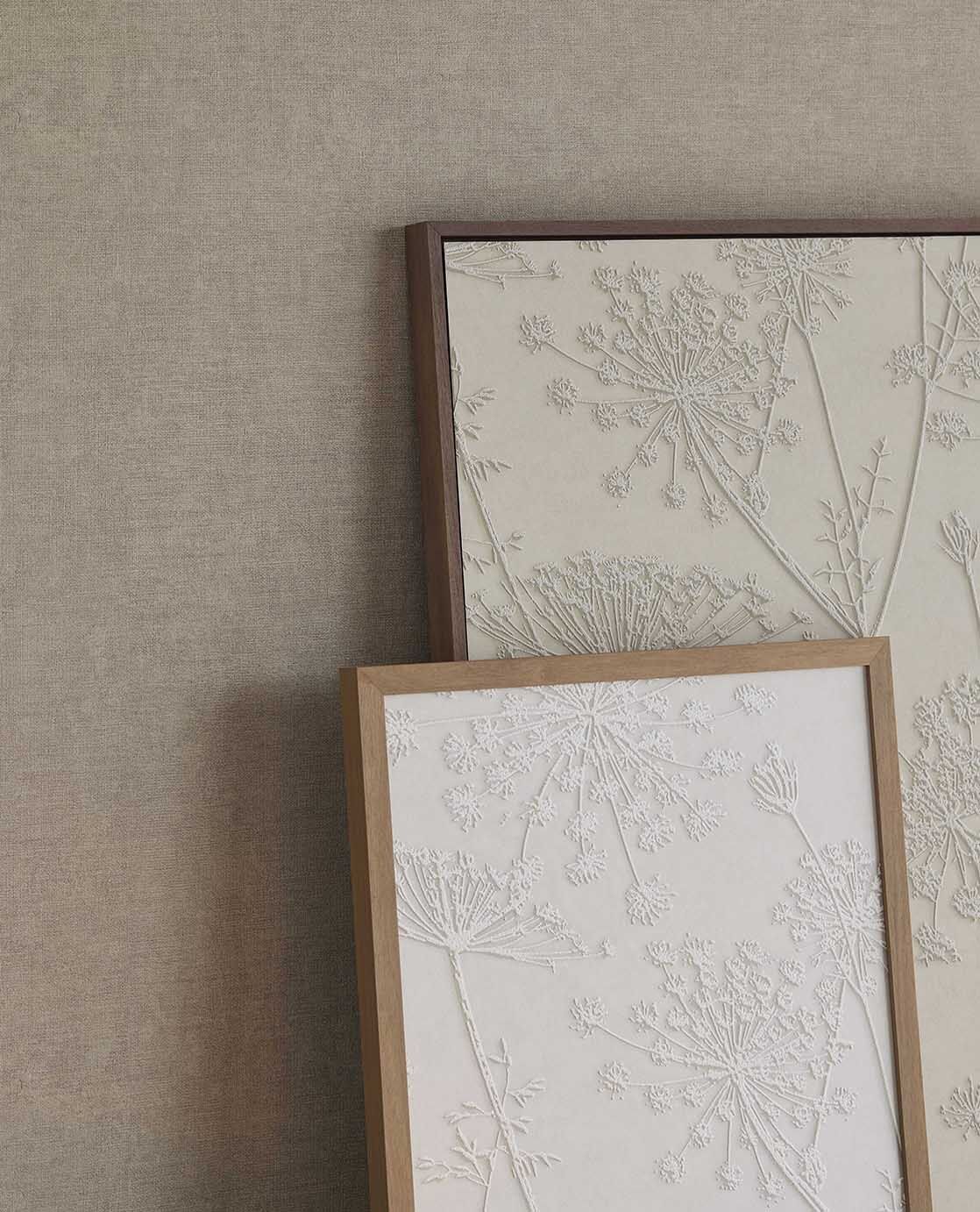 350586 Belgian Linen Brown/Taupe Wallpaper by Eijffinger