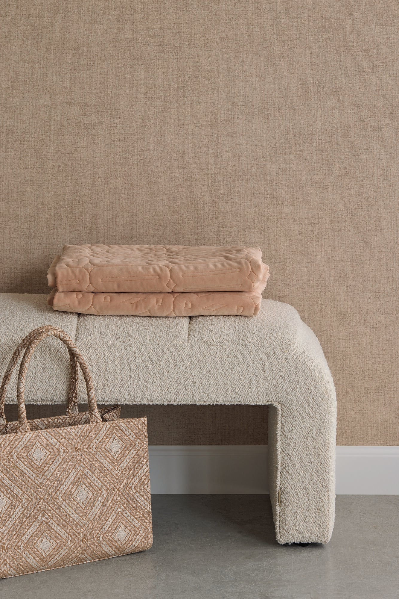350594 Rustic Plain Beige/Sand Wallpaper by Eijffinger