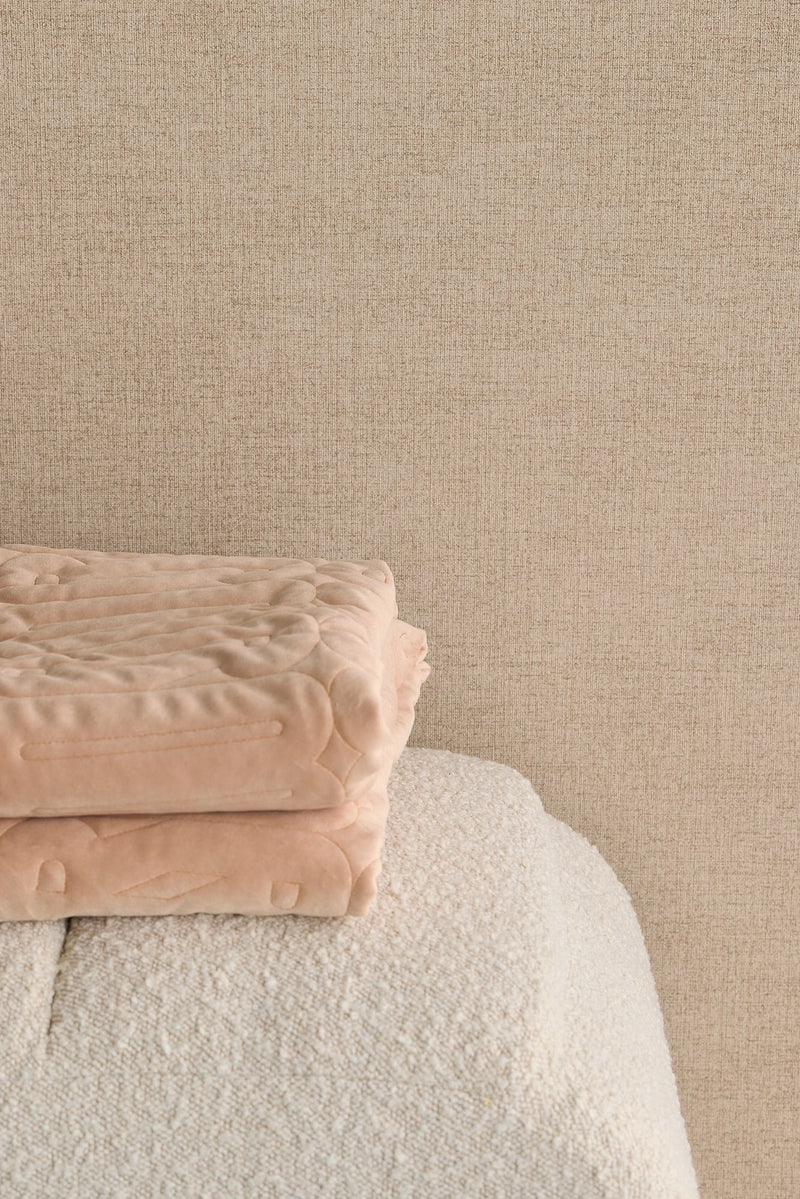 350594 Rustic Plain Beige/Sand Wallpaper by Eijffinger