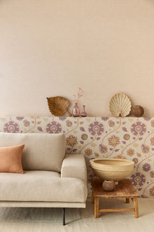 350611 Flowers Sand/Beige Amber Wallpaper by Eijffinger