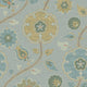 Flowers Blue/Green Amber Wallpaper by Eijffinger