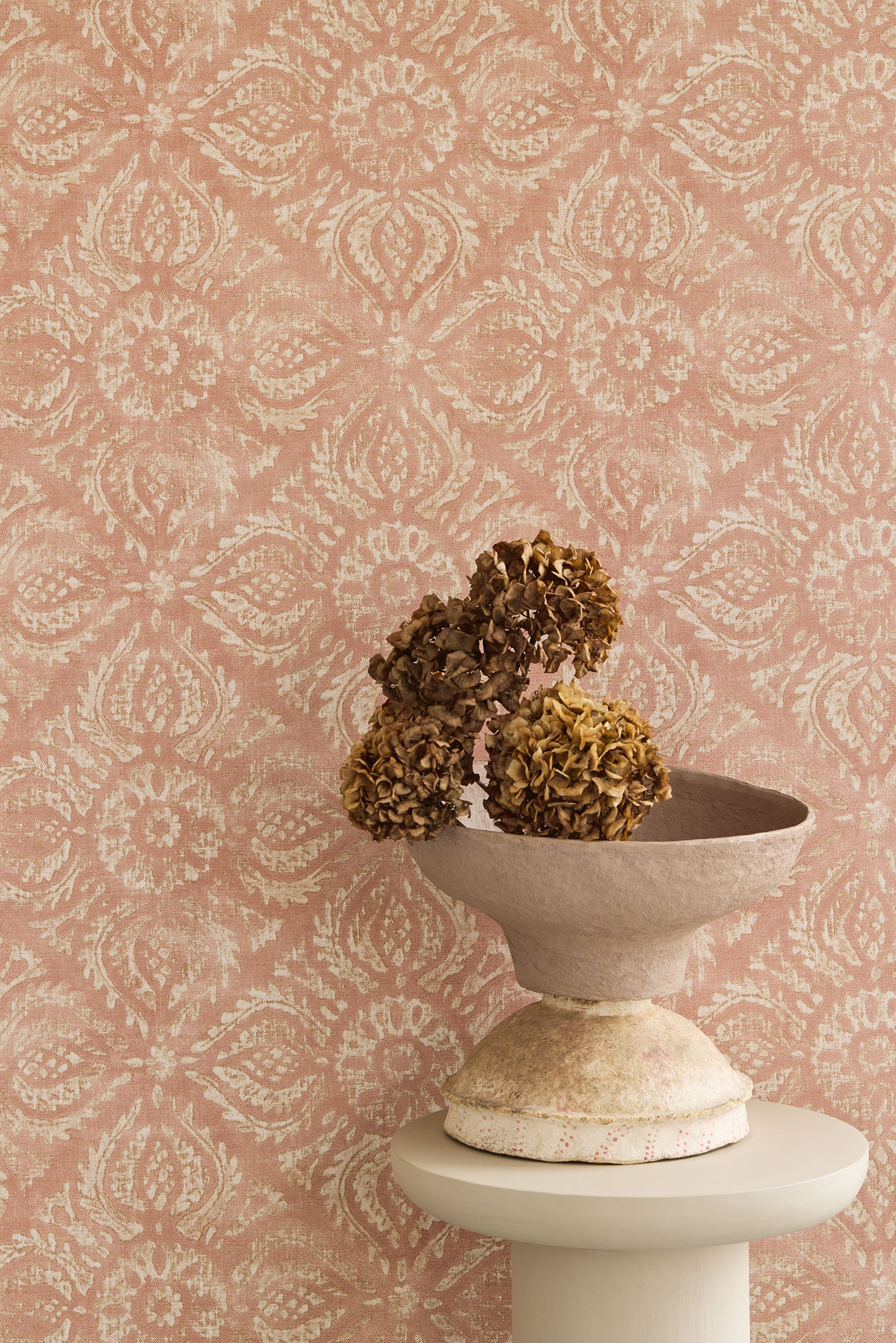 350622 Ornaments Terracotta Amber Wallpaper by Eijffinger