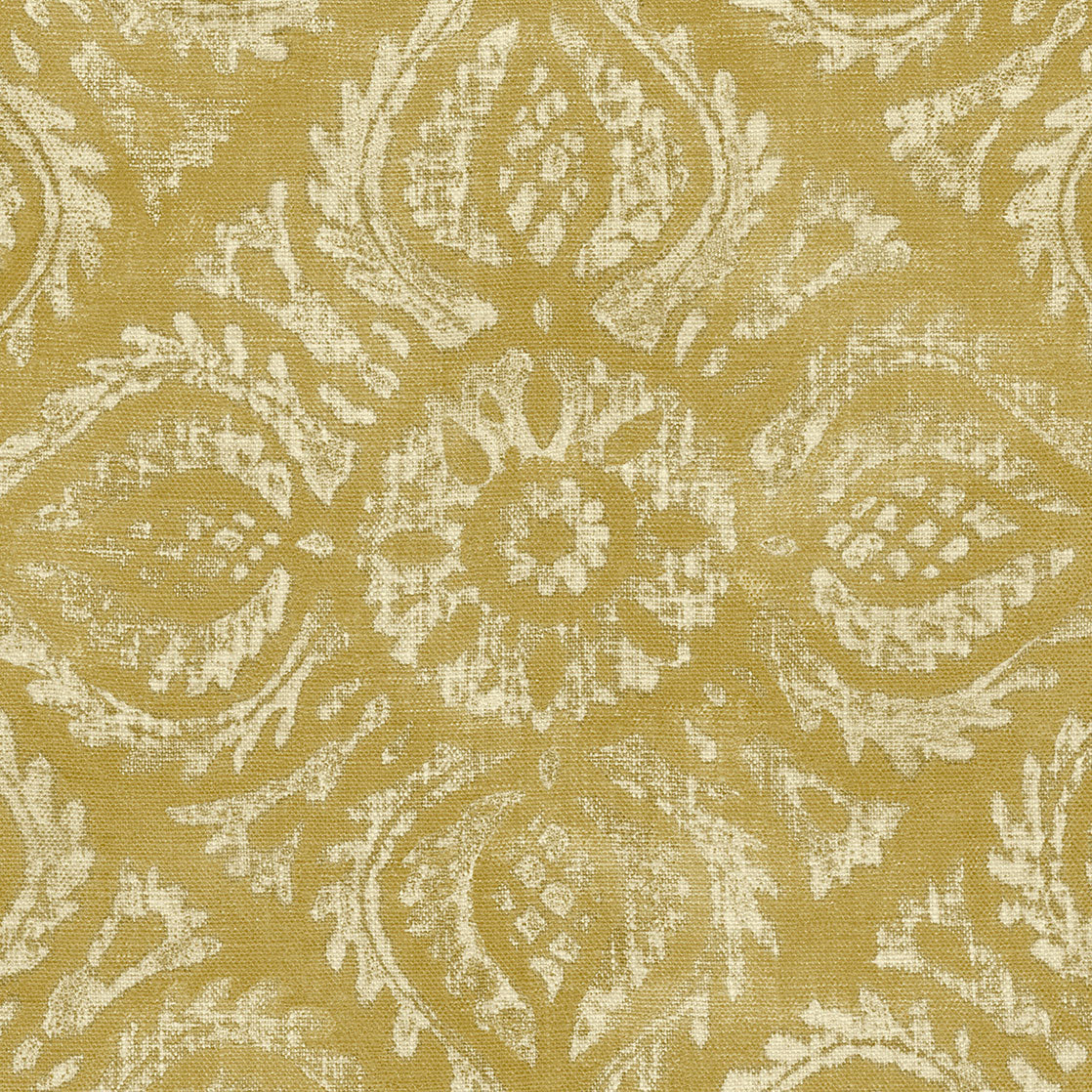 350623 Ornaments Ocher Amber Wallpaper by Eijffinger