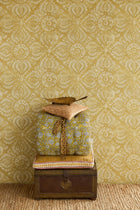 350623 Ornaments Ocher Amber Wallpaper by Eijffinger