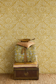 350623 Ornaments Ocher Amber Wallpaper by Eijffinger