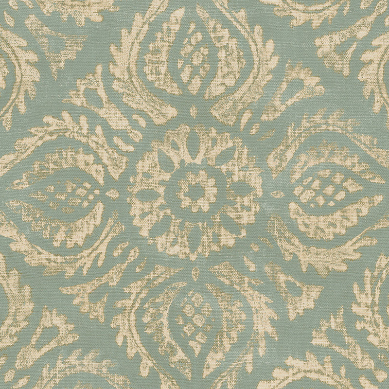 350625 Ornaments Blue Amber Wallpaper by Eijffinger