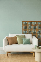 350634 Plain Silk Celadon Amber Wallpaper by Eijffinger