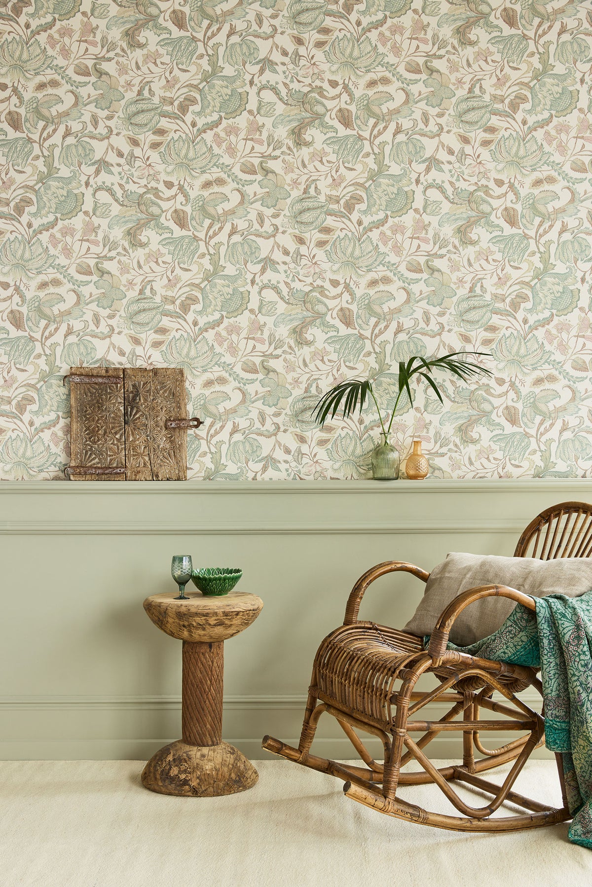 Jacobean Sage Amber Wallpaper by Eijffinger