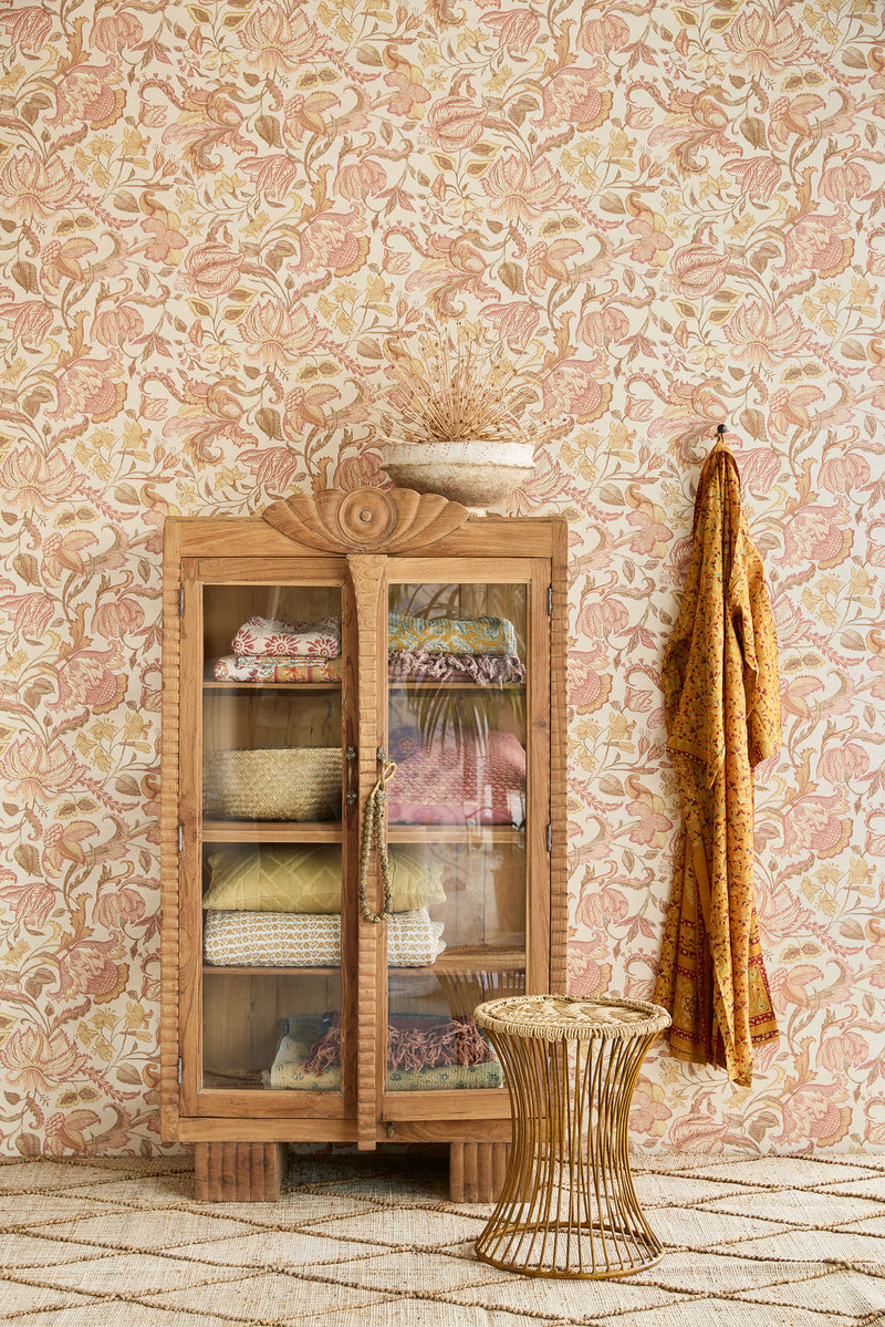 350643 Jacobean Sienna Amber Wallpaper by Eijffinger