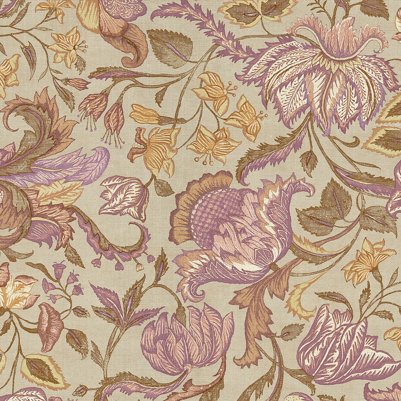 350644 Jacobean Violet Amber Wallpaper by Eijffinger