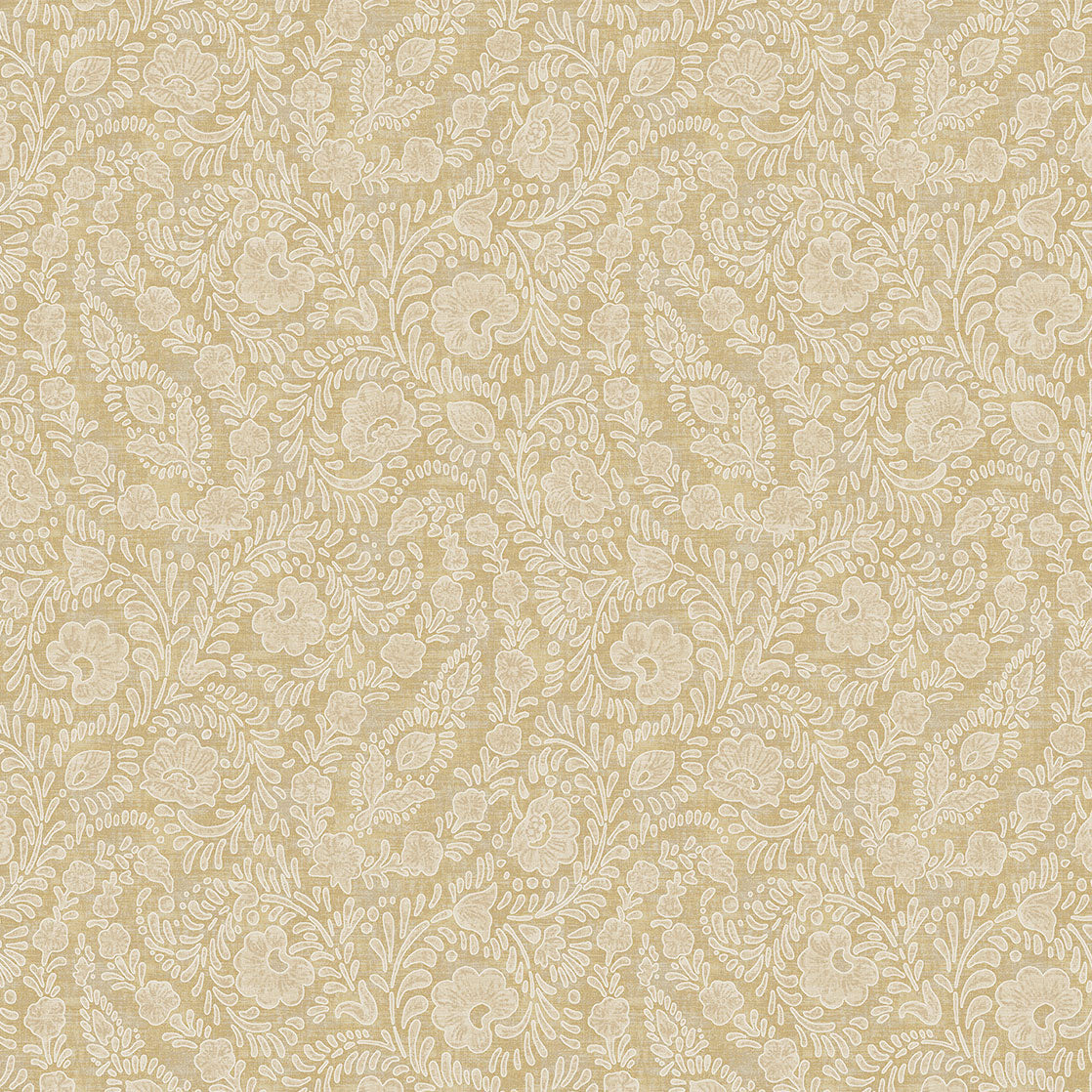 350651 Paisley Patches Straw Amber Wallpaper by Eijffinger