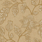 350661 Ikat Flower Trail Amber Amber Wallpaper by Eijffinger