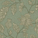 Ikat Flower Trail Jade Amber Wallpaper by Eijffinger