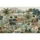 Majestic Garden Jade Amber Mural by Eijffinger