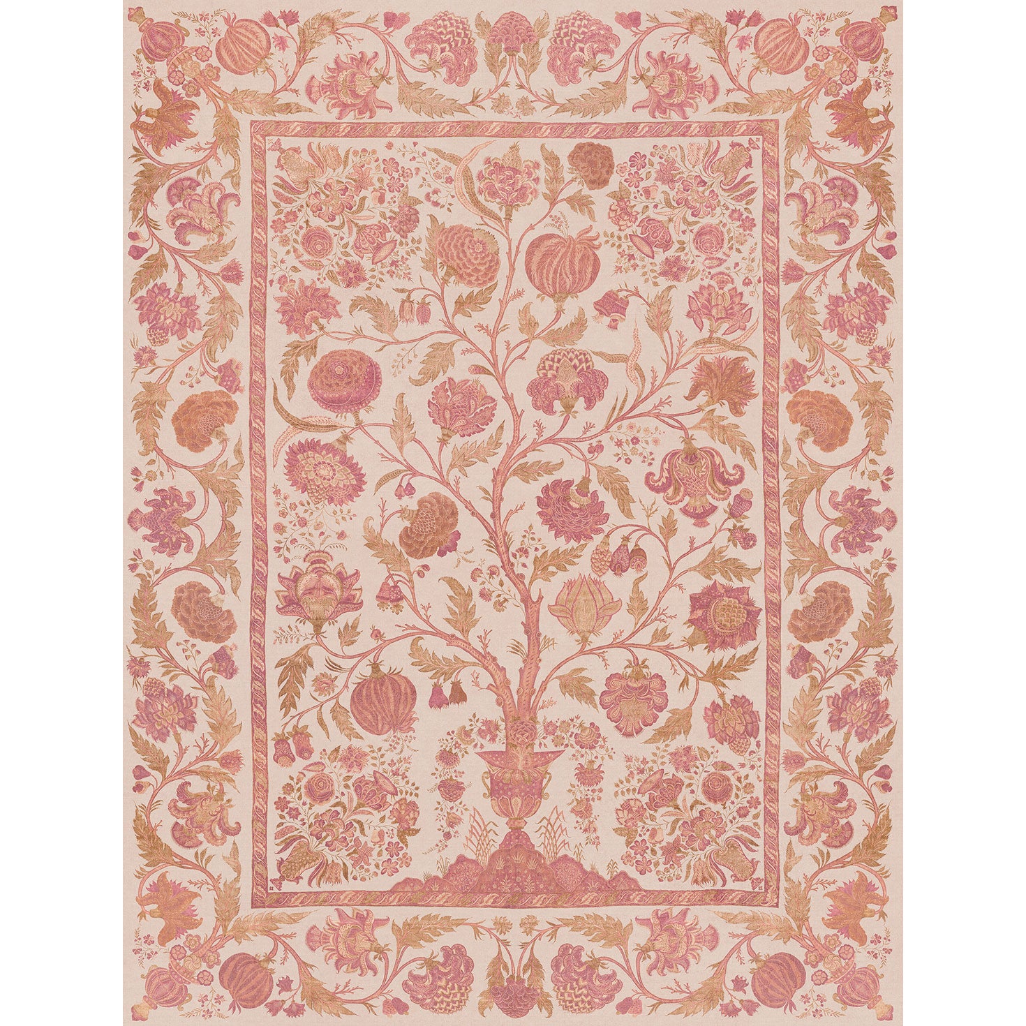 350684 Tree of Life Old Pink Amber Mural by Eijffinger