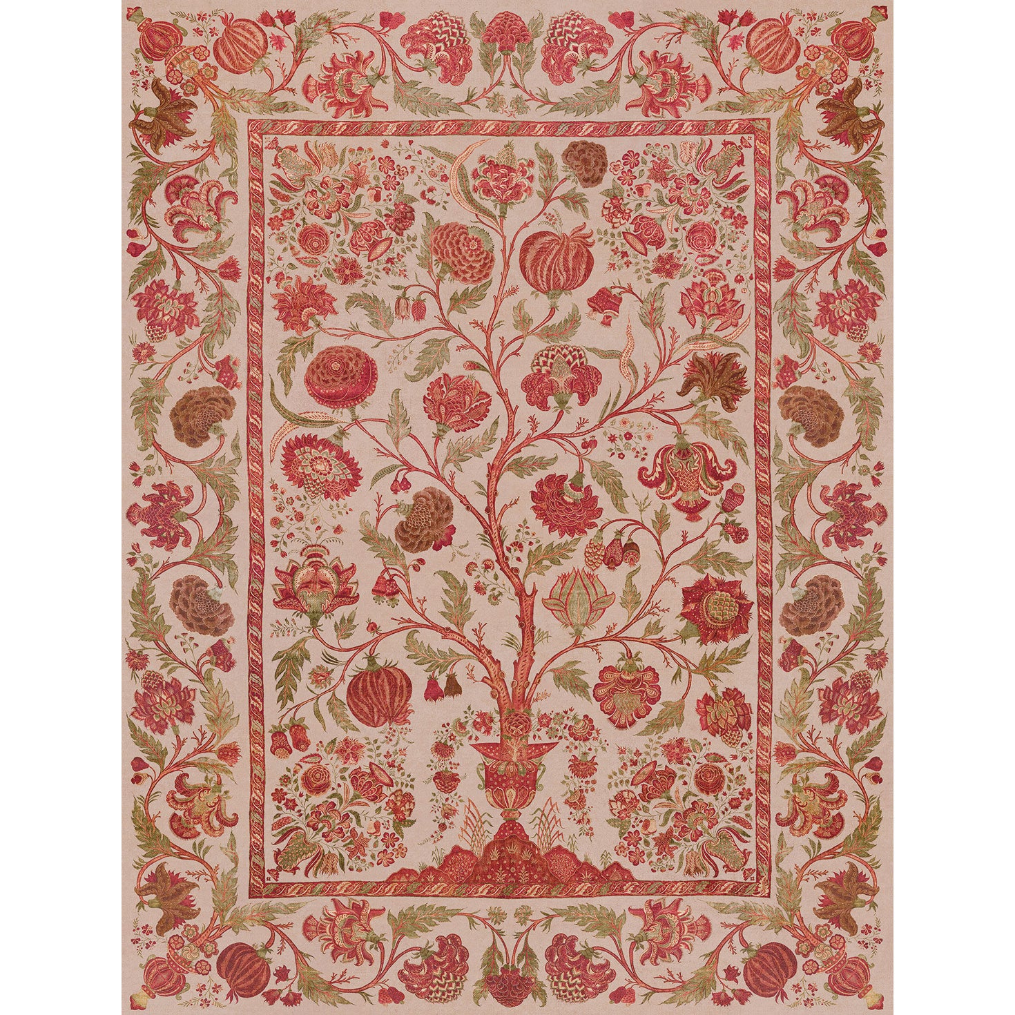 350685 Tree of Life Red Amber Mural by Eijffinger