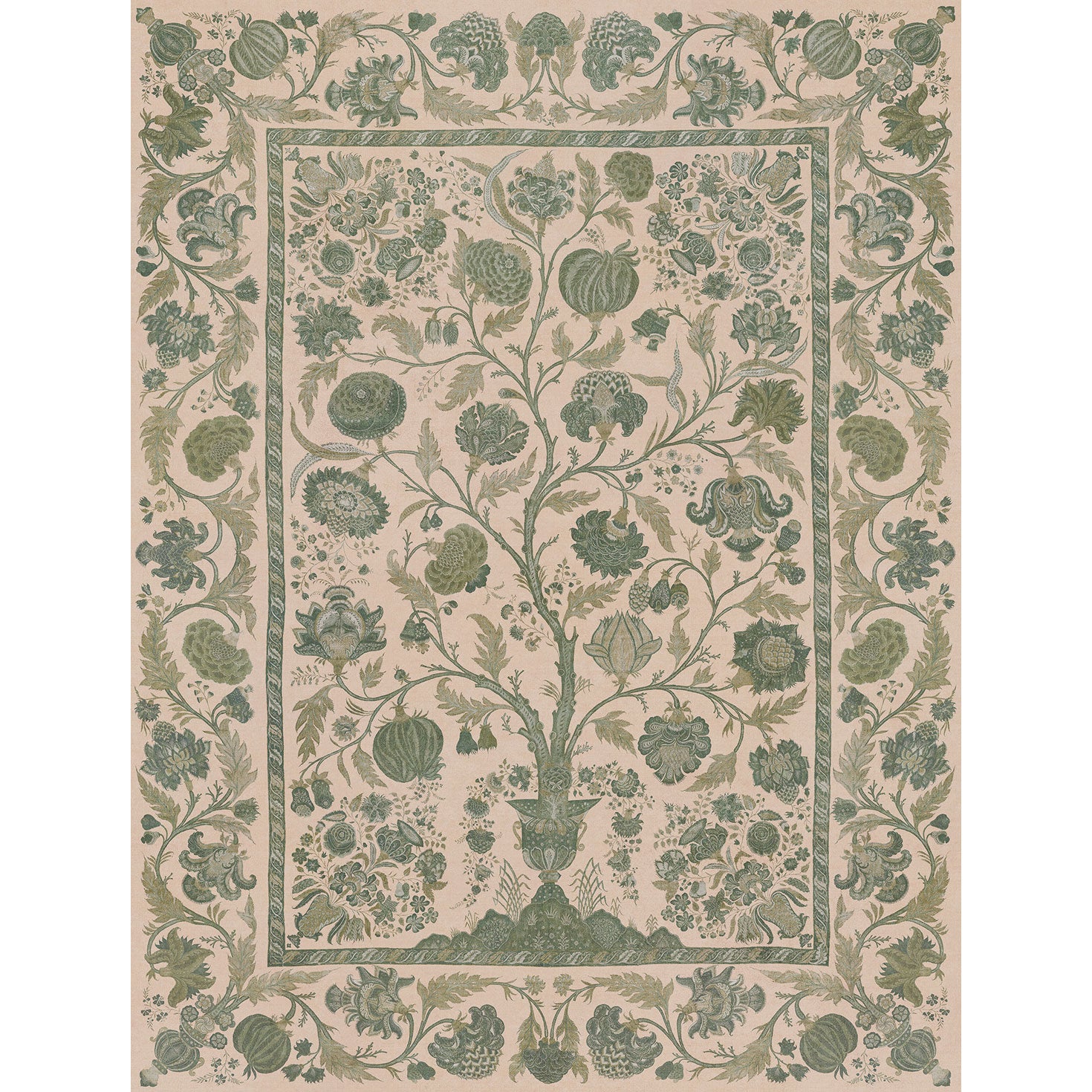 350687 Tree of Life Emerald Amber Mural by Eijffinger